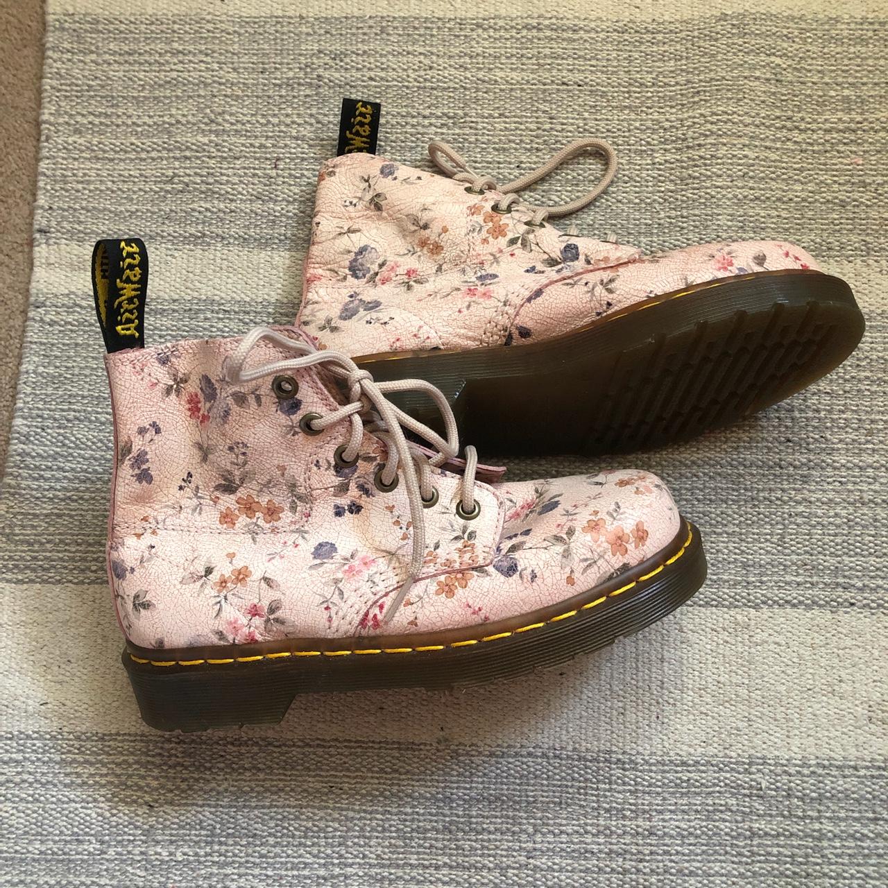 SOLD Dr Martens floral pastel print. Beautiful pair... - Depop