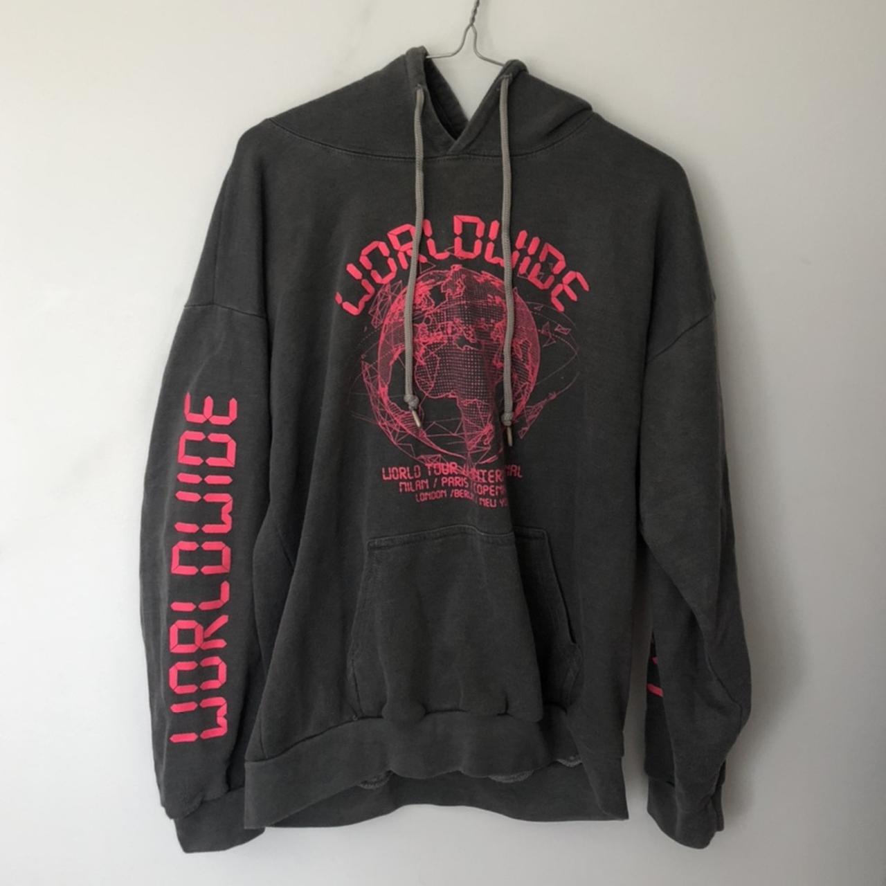 Pretty Little Thing Graphic Oversized Sweatshirt Womens Grey