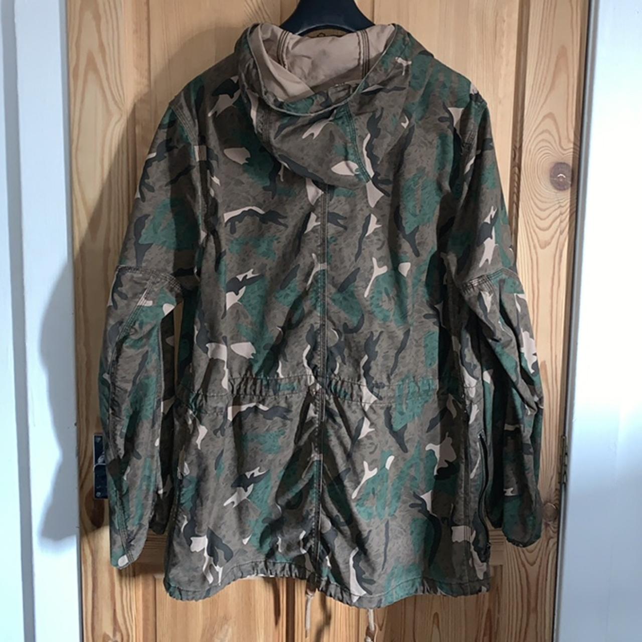 French Connection Camo Trench Coat Size - M Great... - Depop