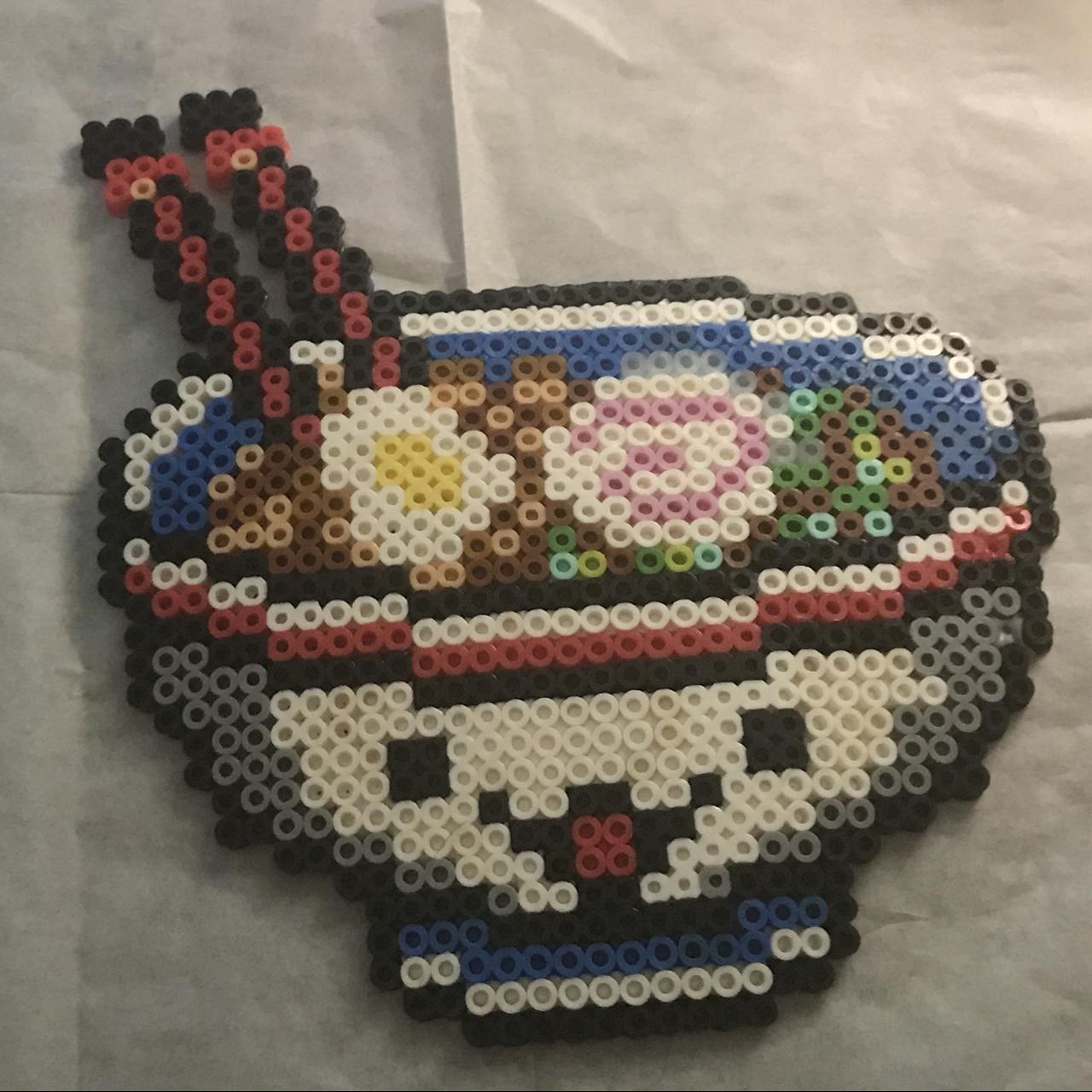 RAMEN NOODLE PERLER BEAD DESIGN HEHEH SUPER CUTE IDK... - Depop