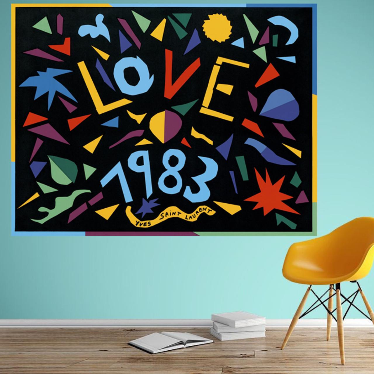 YSL Love 1983 print Yves Saint Laurent