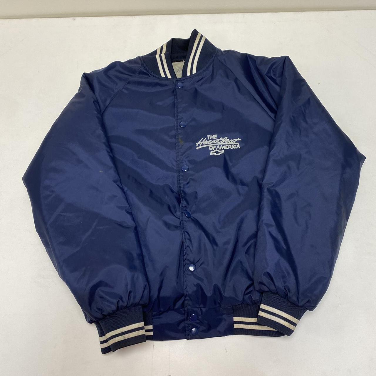 American Vintage Men's Navy and White Coat (2)