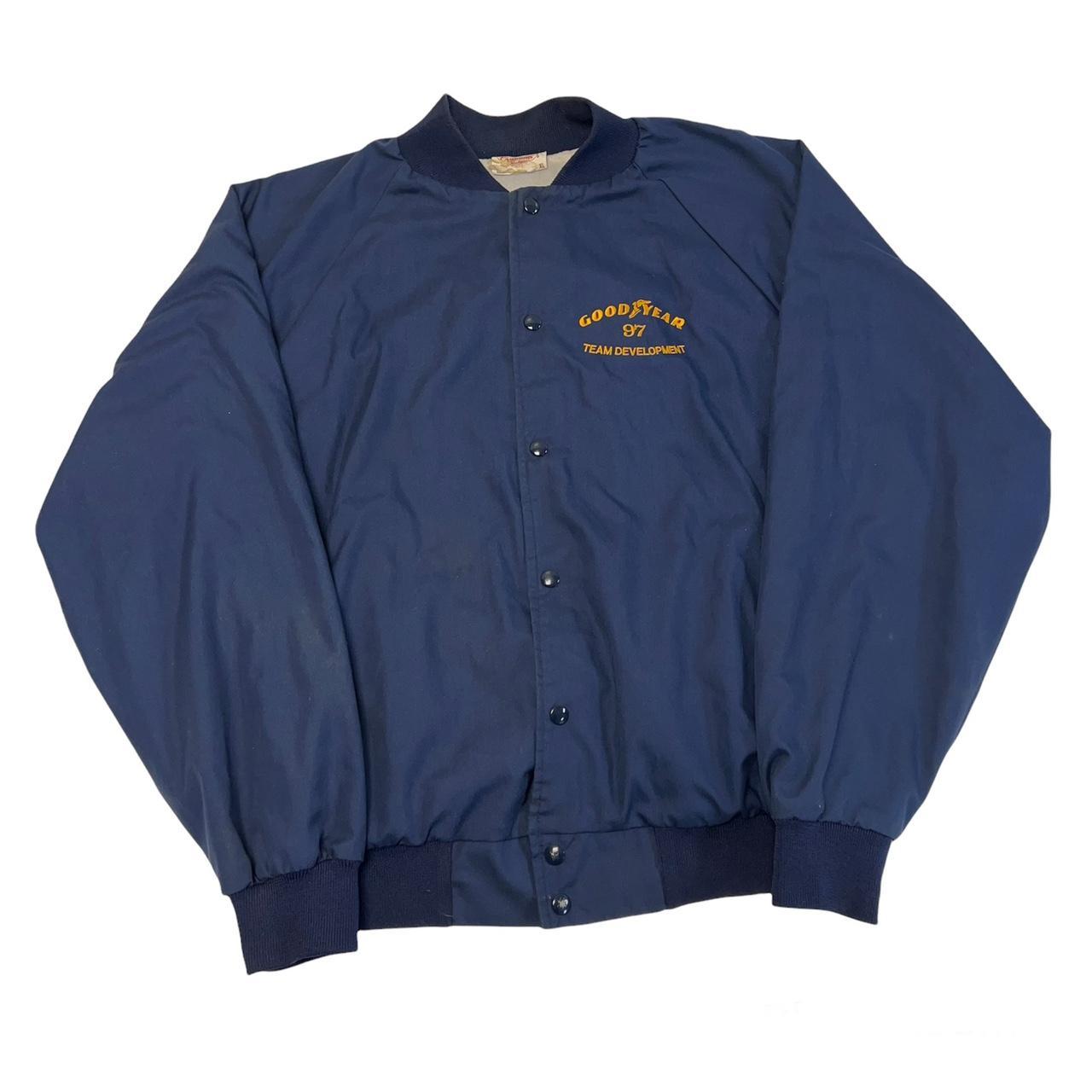 Vintage 90s Goodyear Nascar Racing workwear jacket... - Depop