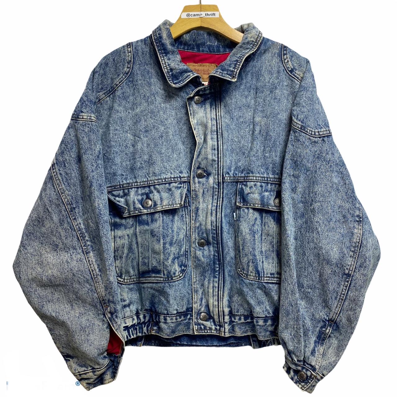 Vintage 90s Levis Strauss Full Zip Denim Jean Jacket... - Depop