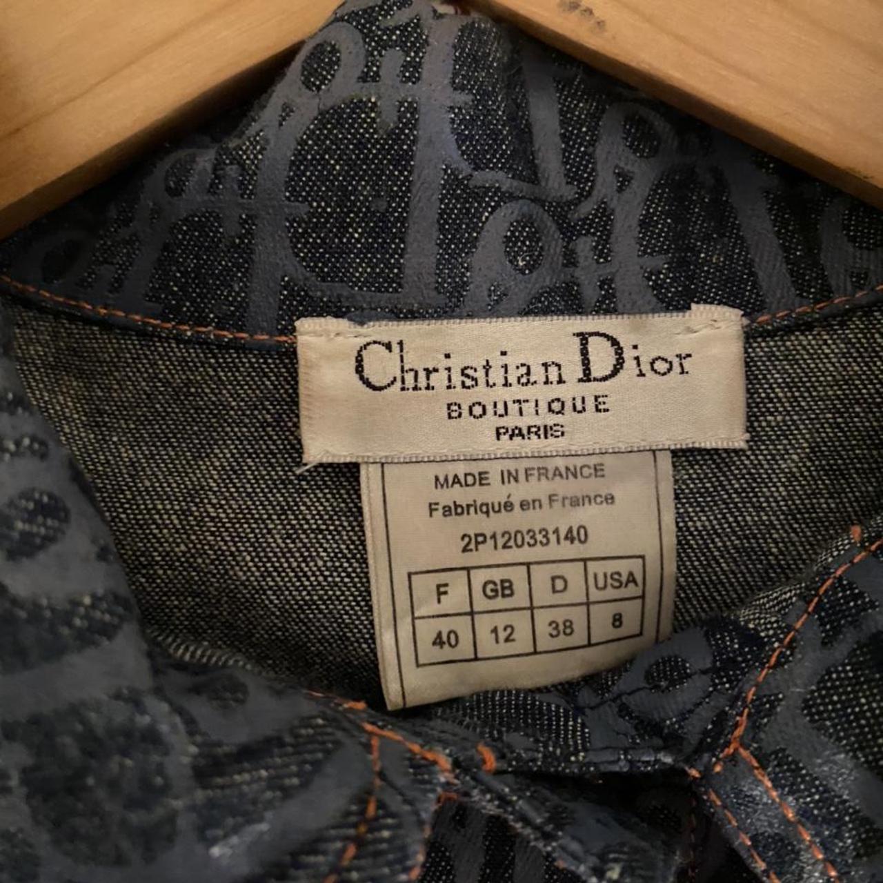 Vintage Christian Dior denim jacket, authentic... - Depop