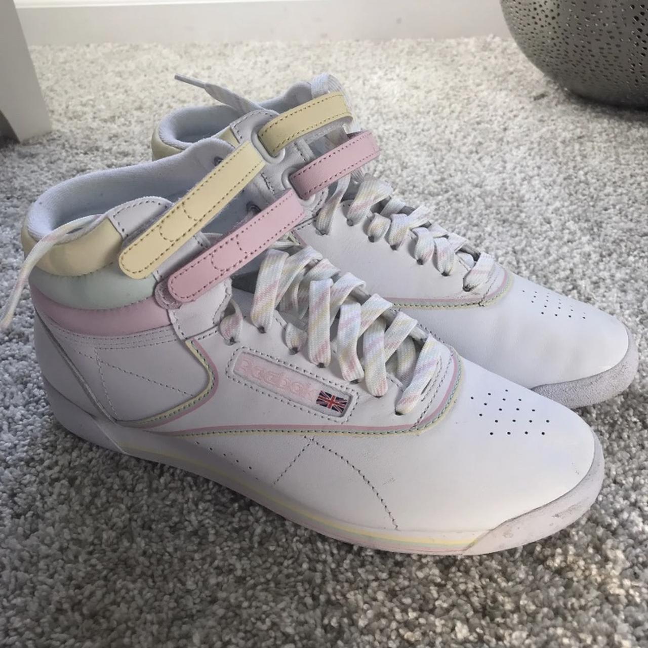 reebok x glow freestyle hi pastel sneaker