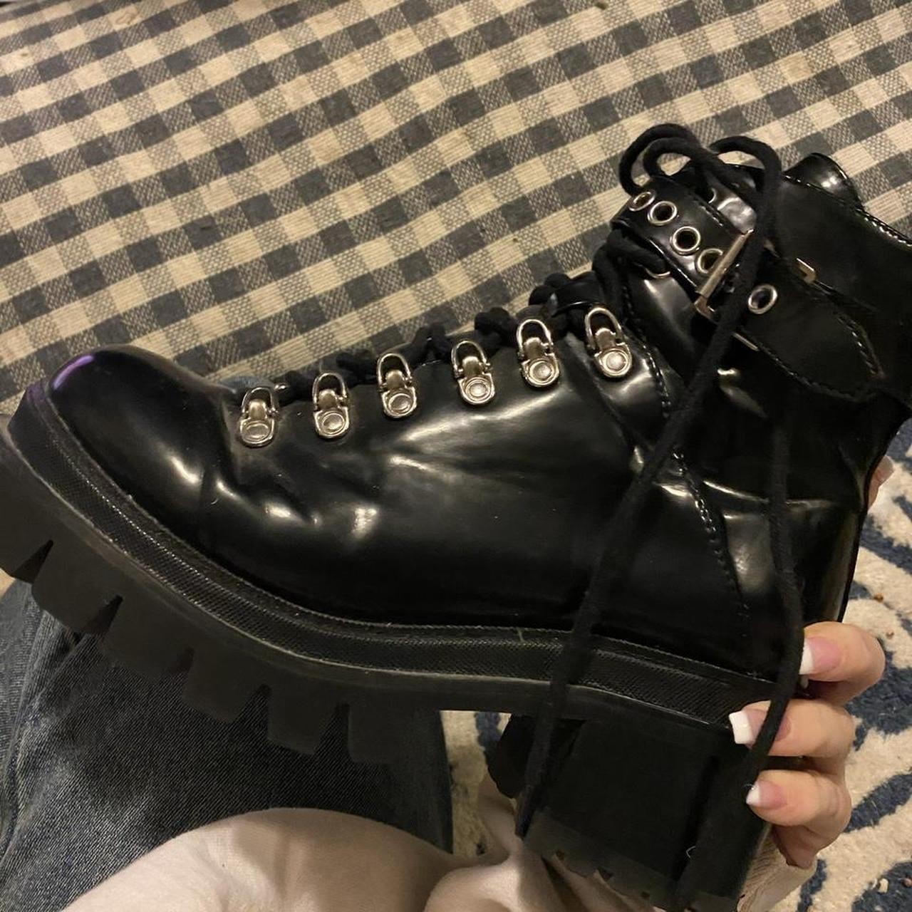 Jeffrey Campbell Free People Czech lace up boot Depop