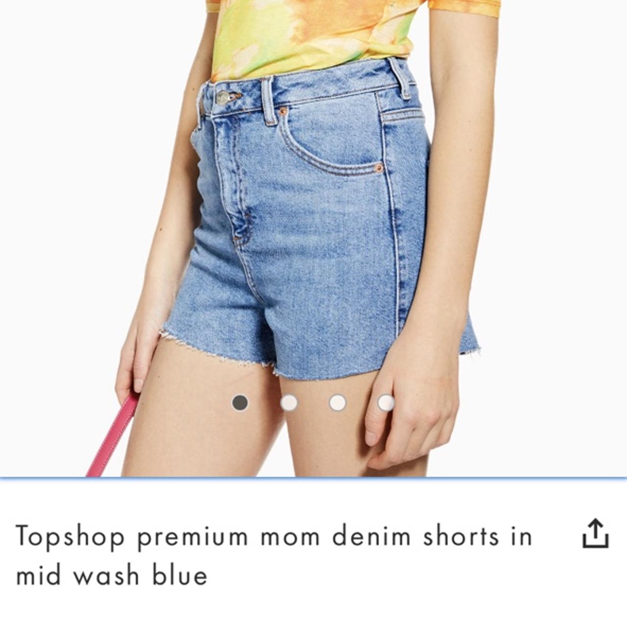 Topshop premium discount mom shorts