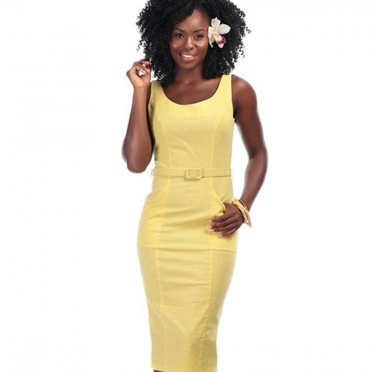 Collectif yellow dress best sale