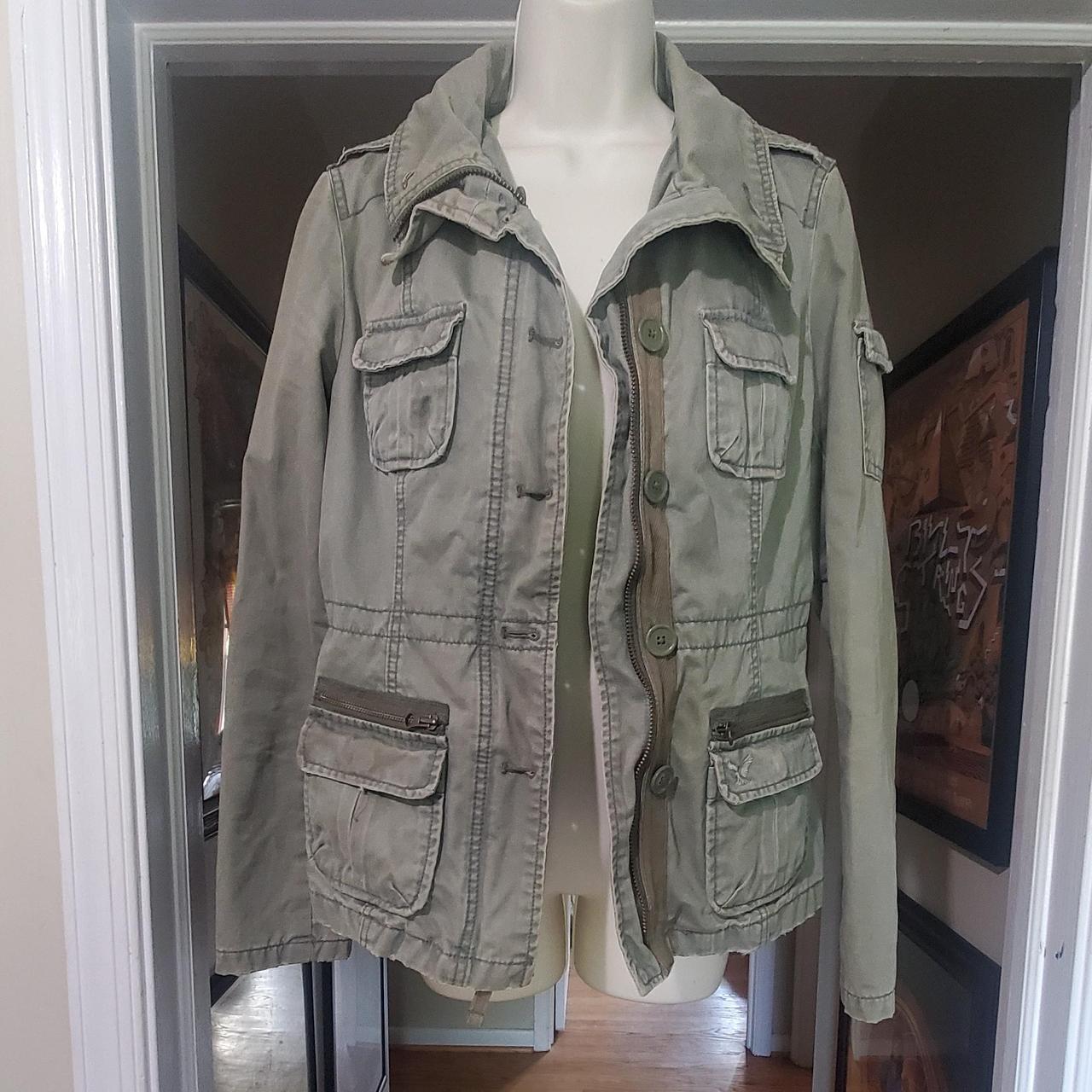 American Eagle Green army jacket. This was my... - Depop