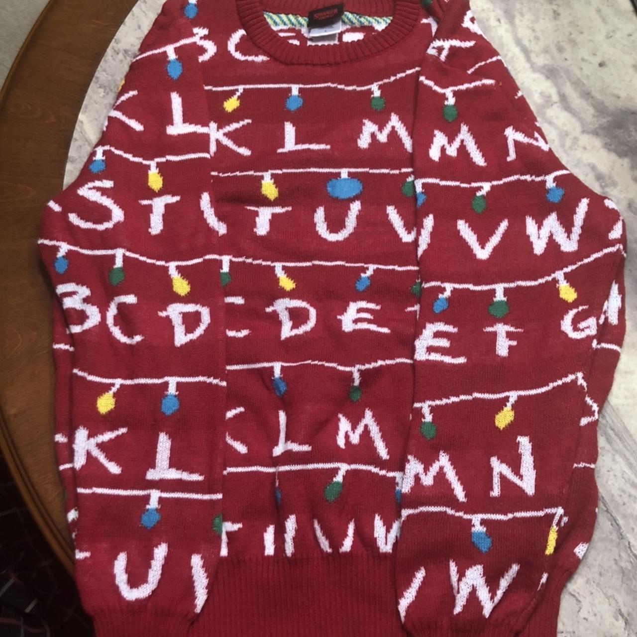 Stranger things sale lights sweater