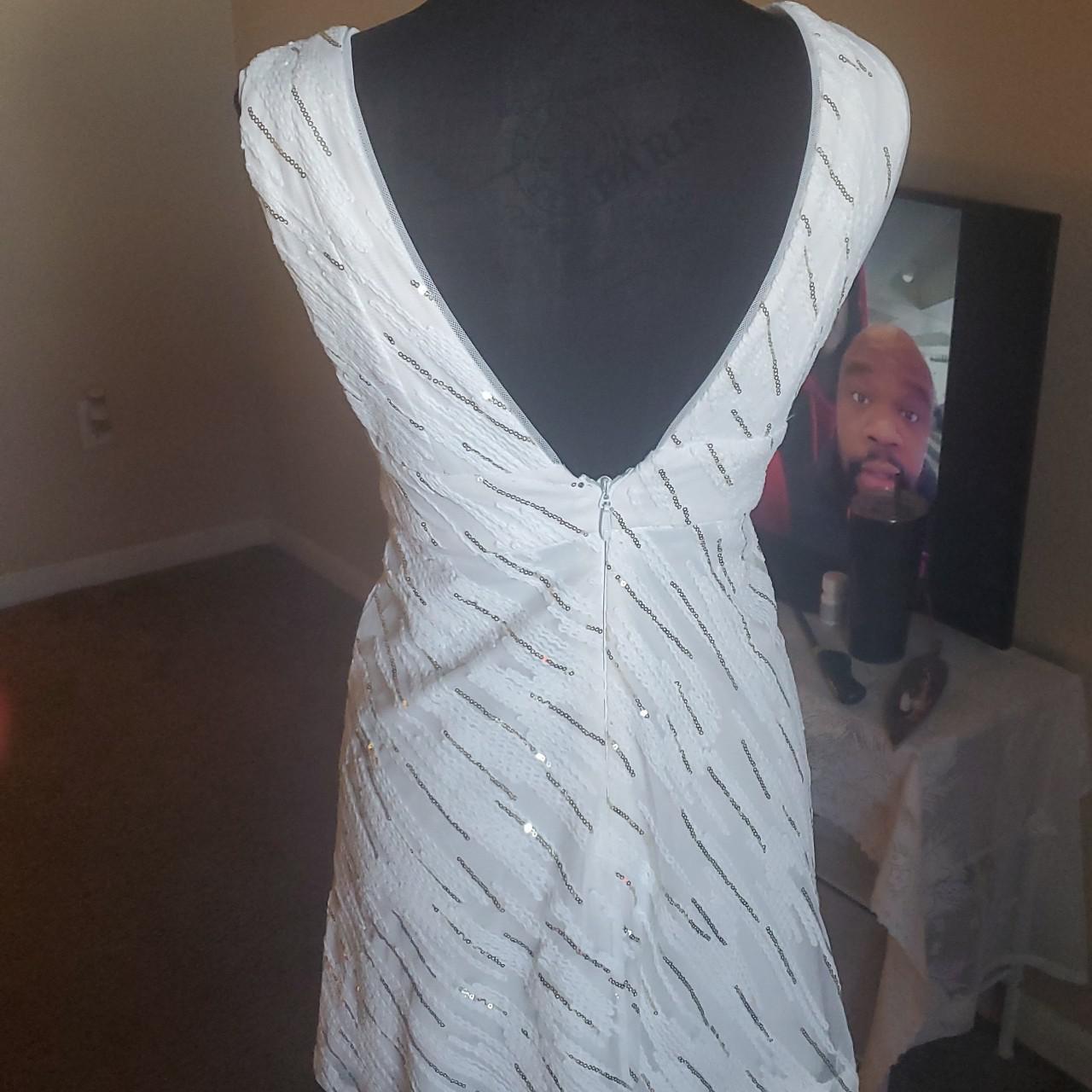 Beautiful white dress BCBG Beautiful Holiday party Depop