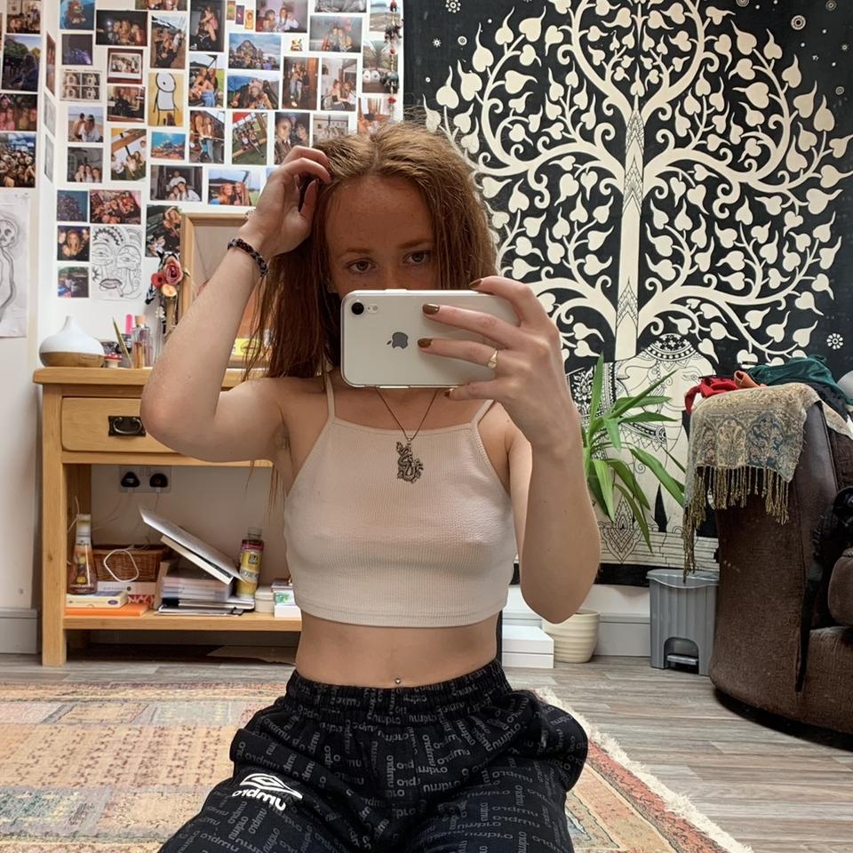 This is a brand new Louis Vuitton Vachetta crop top - Depop