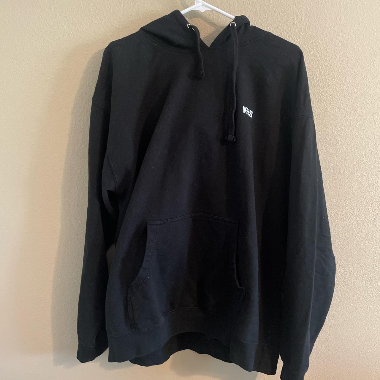 Men's Black and White Jumper | Depop