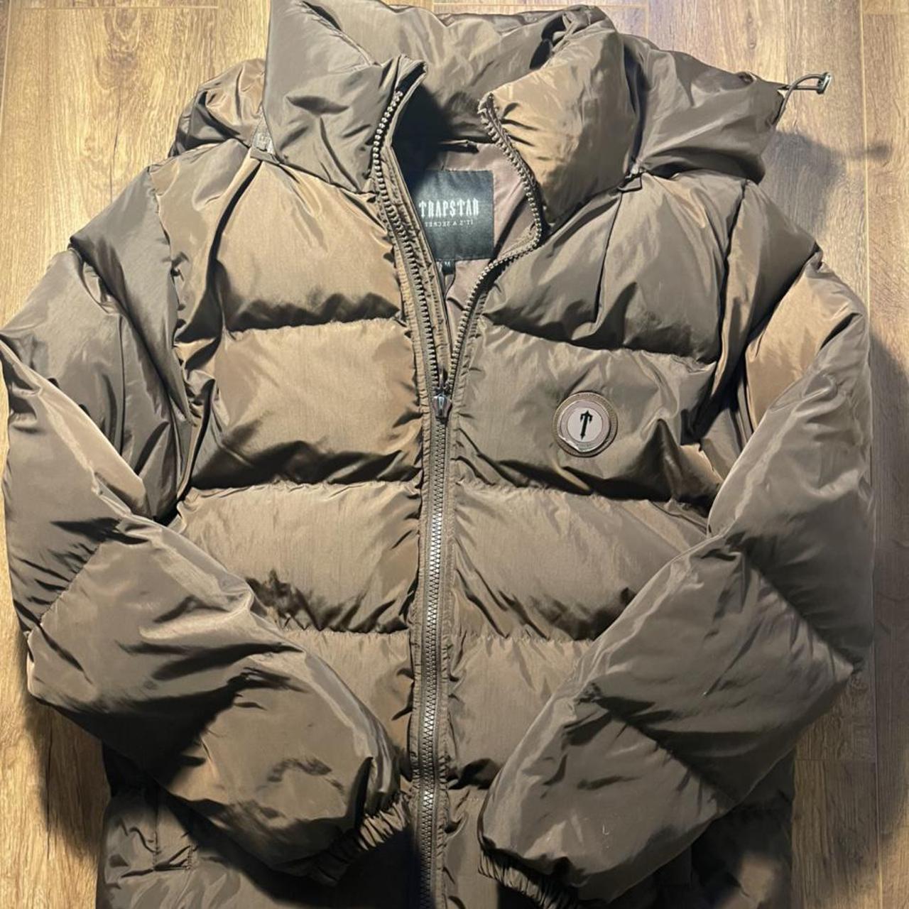 Trapstar Jacket Mens Brown Trapstar Puffer Jacket... - Depop