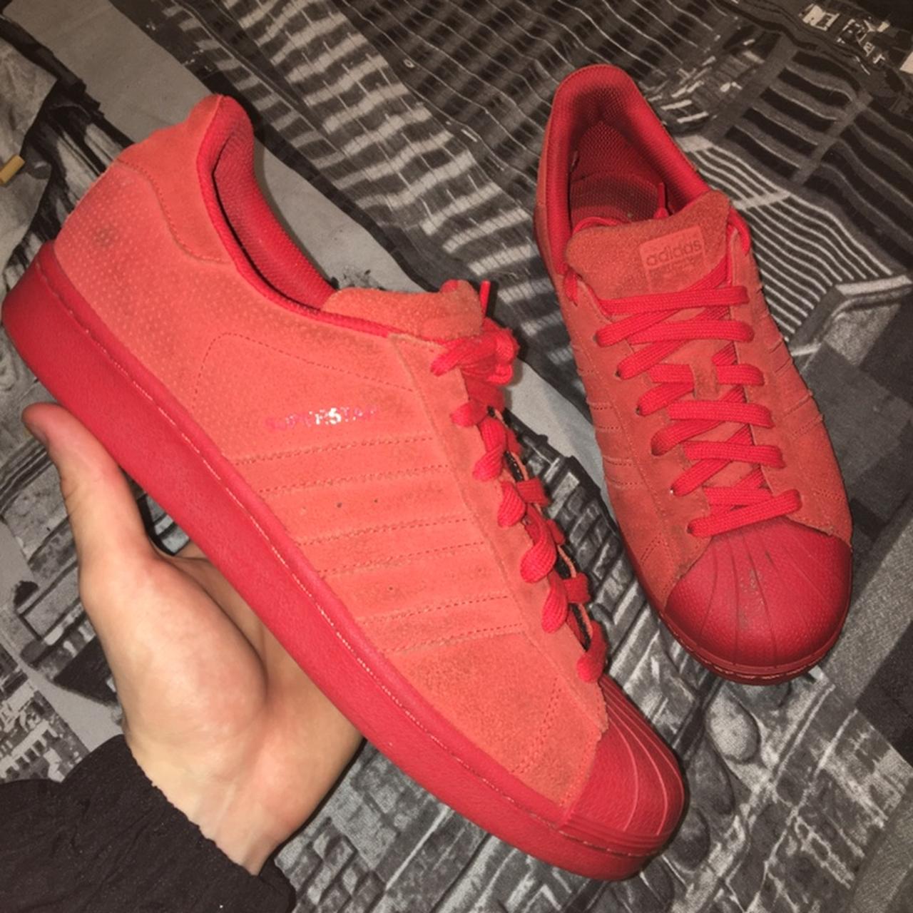 Adidas originals superstar hotsell rt red suede