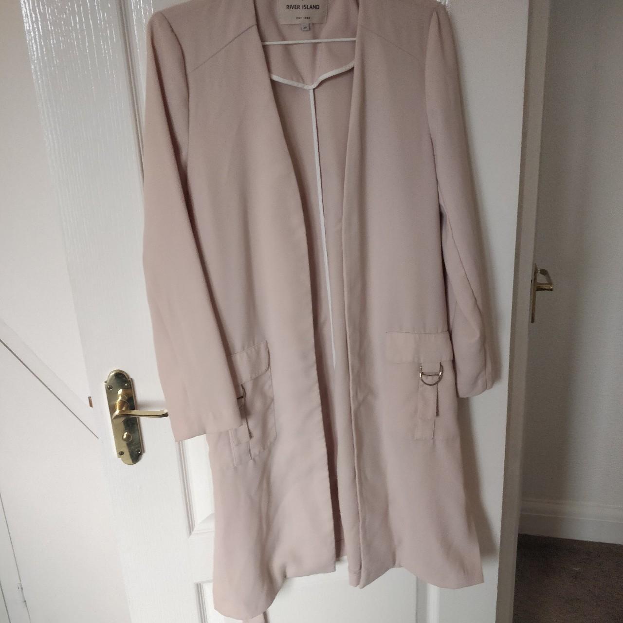 Pale pink hot sale duster coat