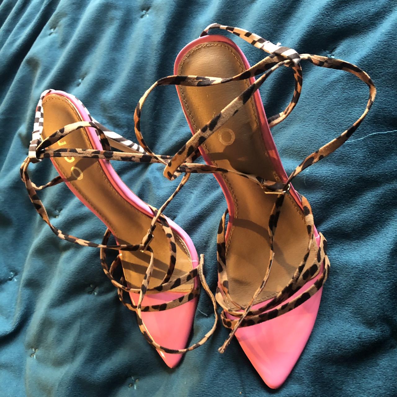 Leopard and zebra heels sale