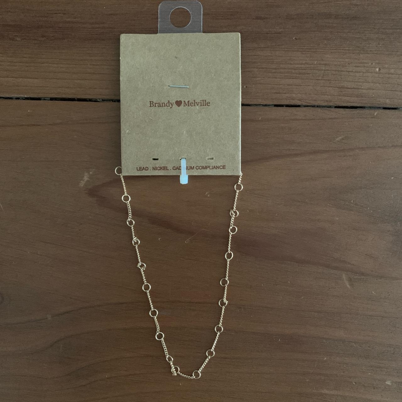 Brandy Melville gold choker necklace Depop