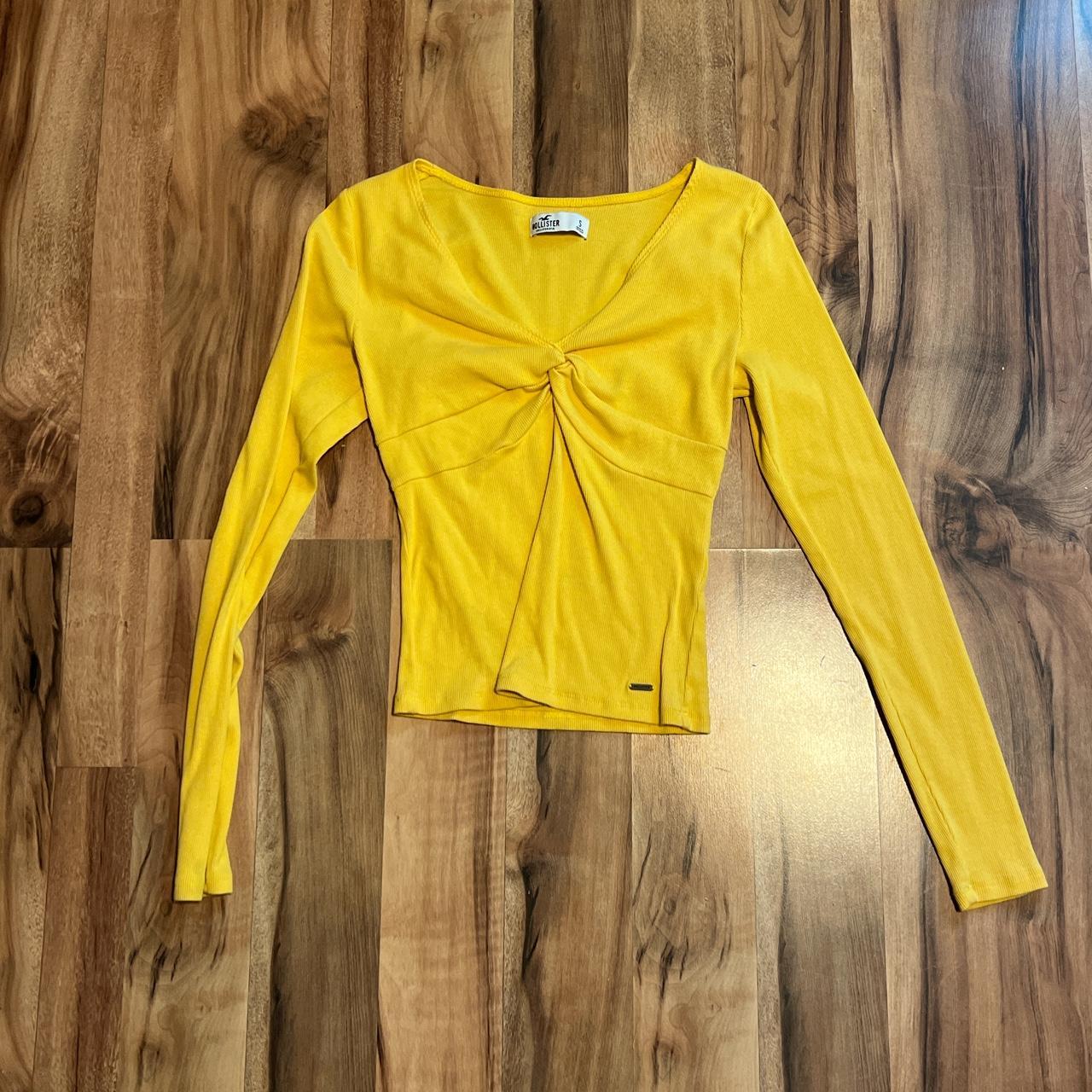 Hollister yellow shop long sleeve