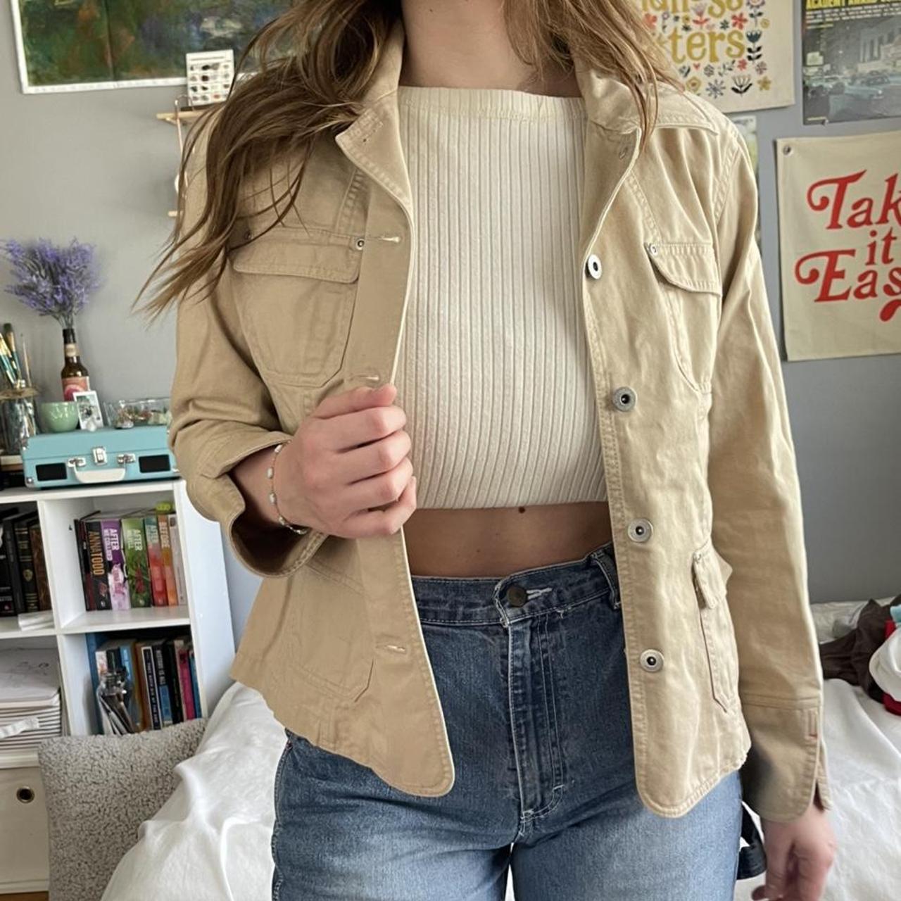 Women's Tan Jacket Depop