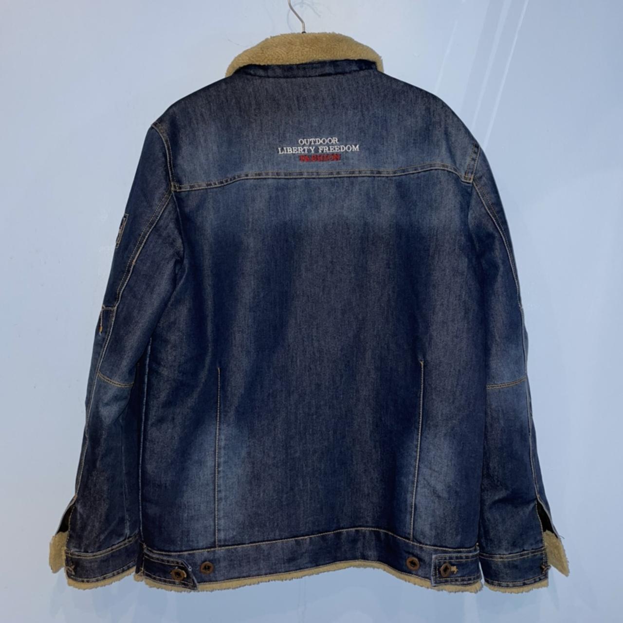 Retro Classic Brand AFS JEEP Men s Denim Jacket in