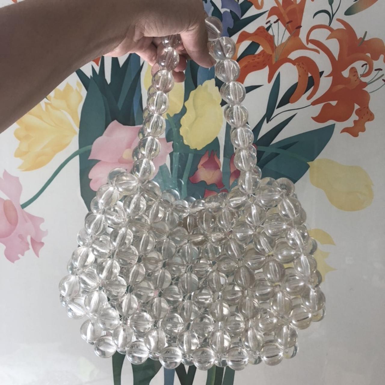 Mango Clear Bead Mini Bag. Small bag with large