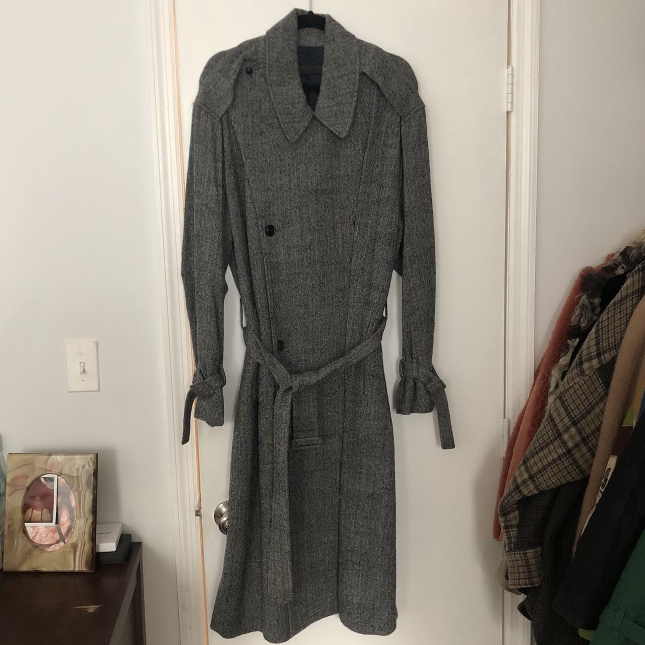 Supreme wool hotsell trench coat herringbone