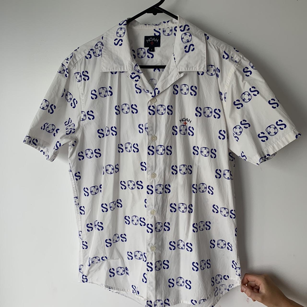 NOAH SOS Shirt., mens small.