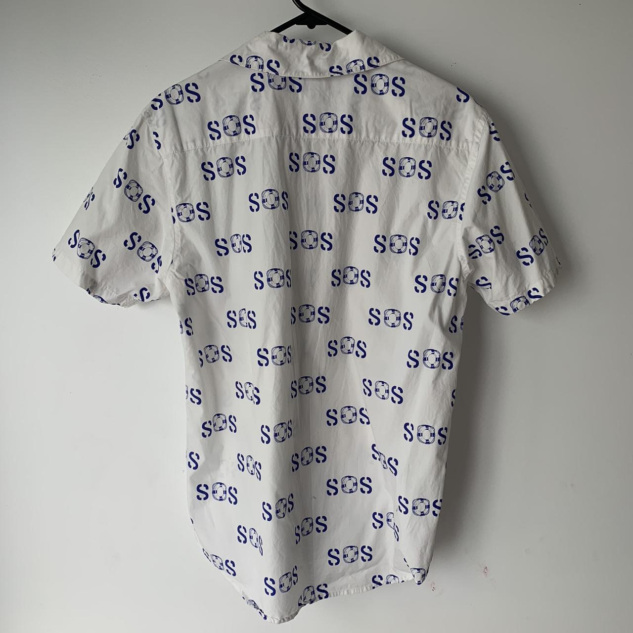 NOAH SOS Shirt., mens small.