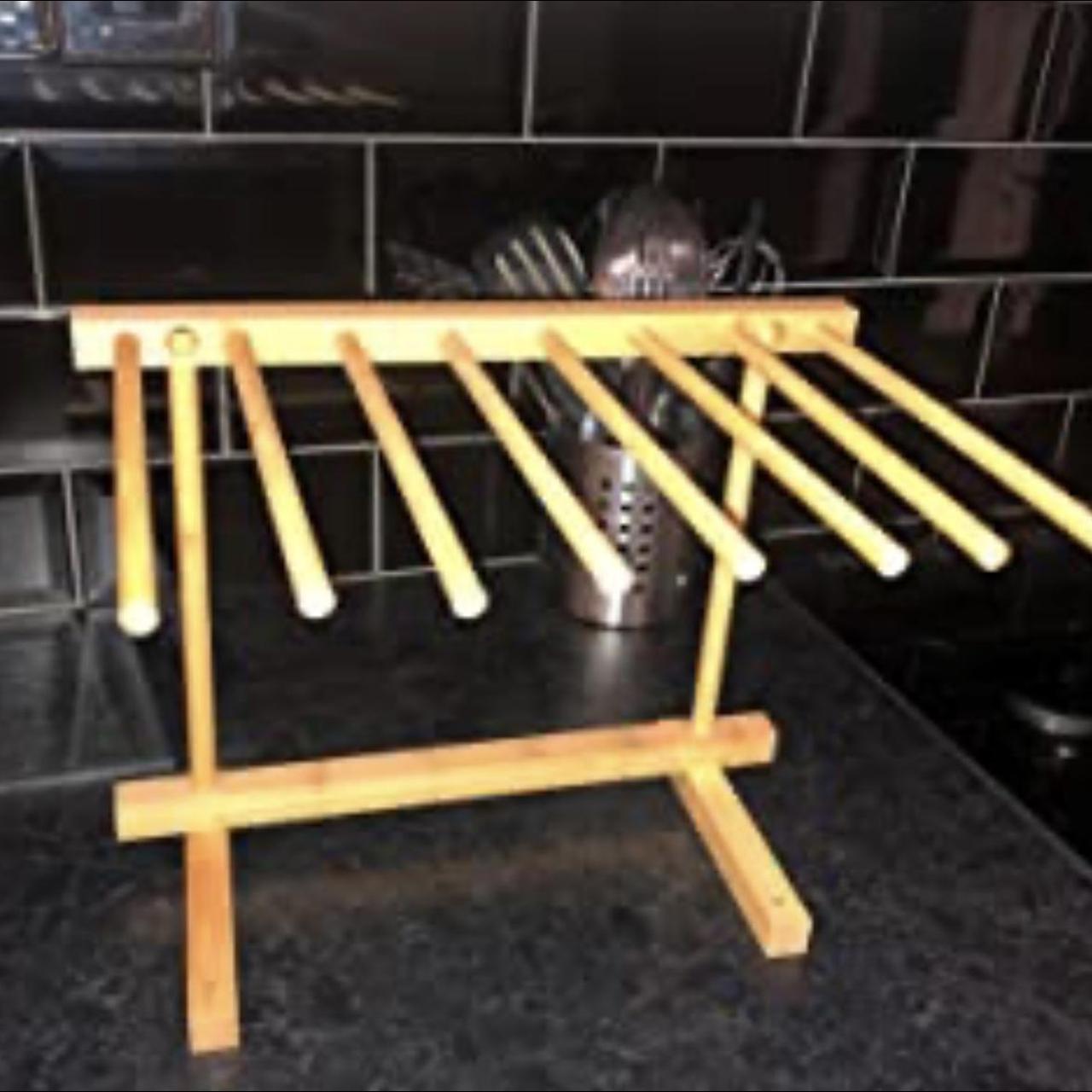 Bamboo Pasta Drying Rack Fresh Pasta Storage 8 Arm... Depop