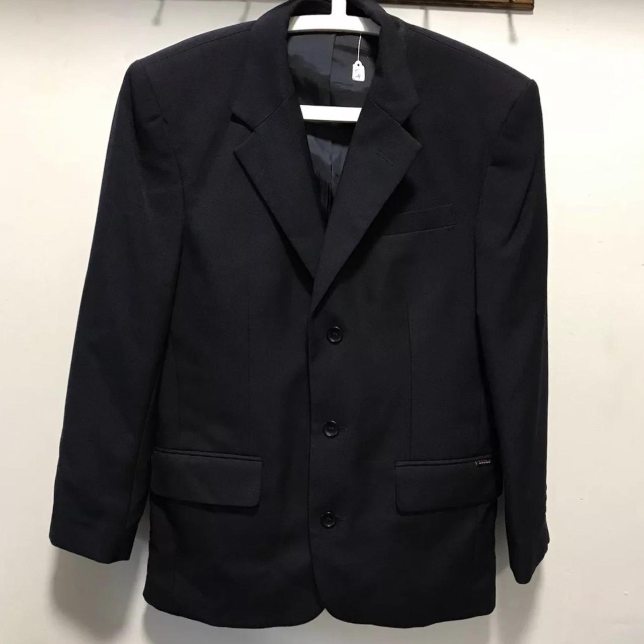 Men’s navy suit jacket chest size 34” new - Depop