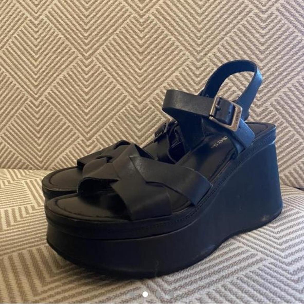 candies black platform sandals