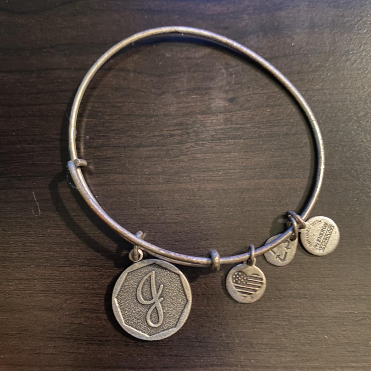 Alex and ani on sale initial j bracelet