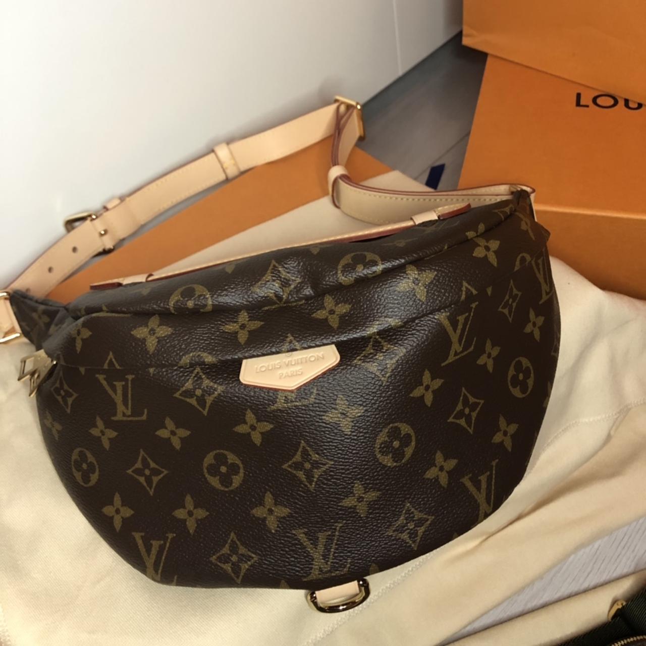 Authentic Louis Vuitton, shopping bag, and box. Blue - Depop