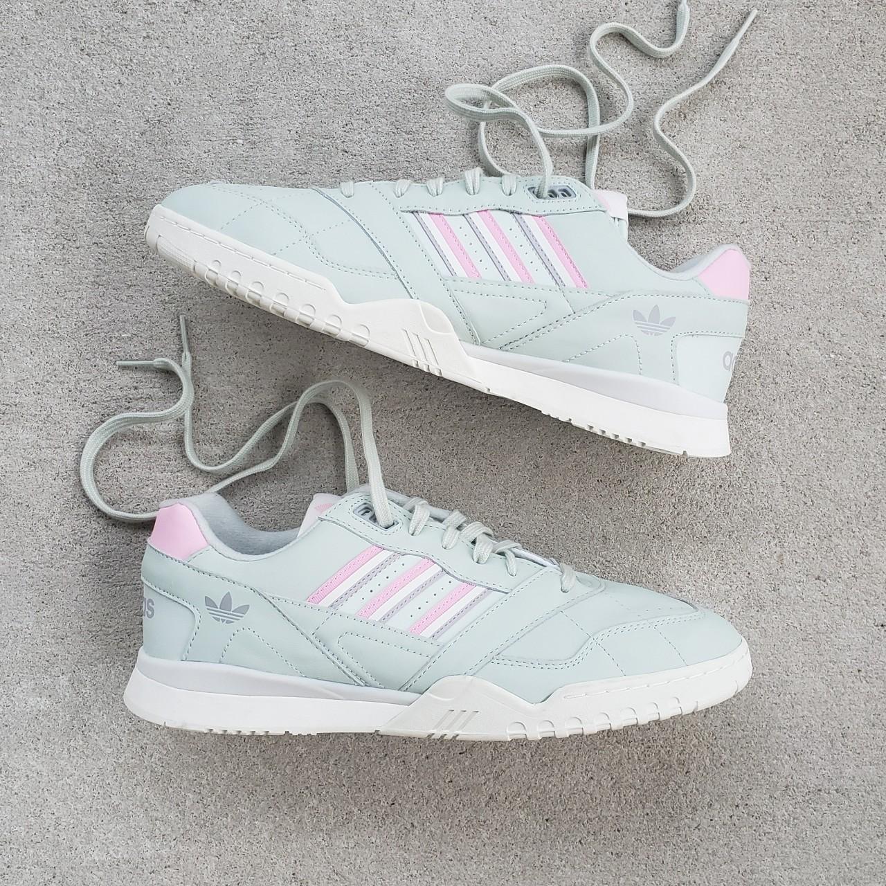 Adidas Originals A.R. trainer in a soft taffy green