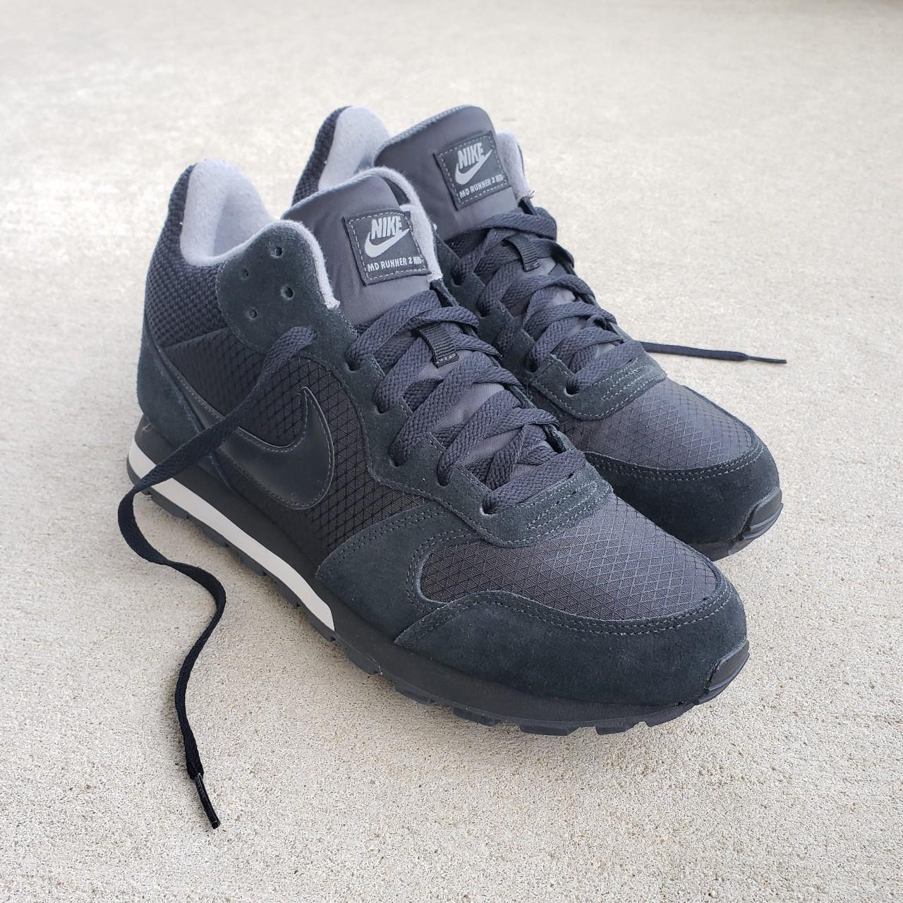 2015 Nike MD Runner Mid in black suede with Depop