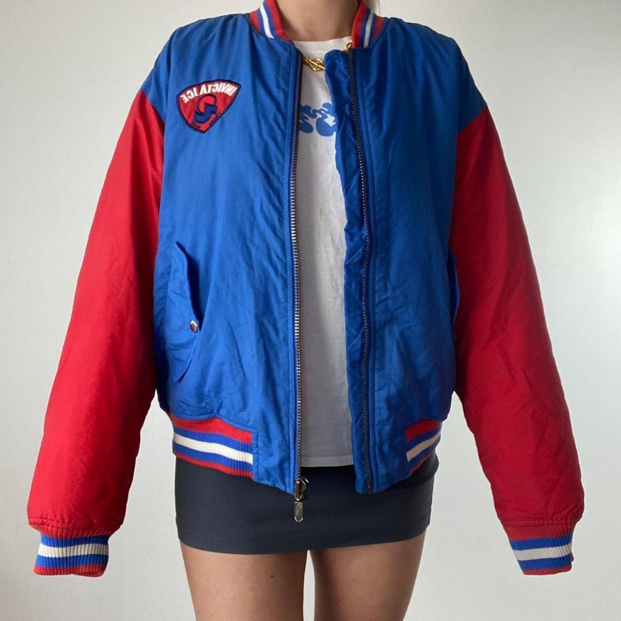 vintage sports bomber jacket