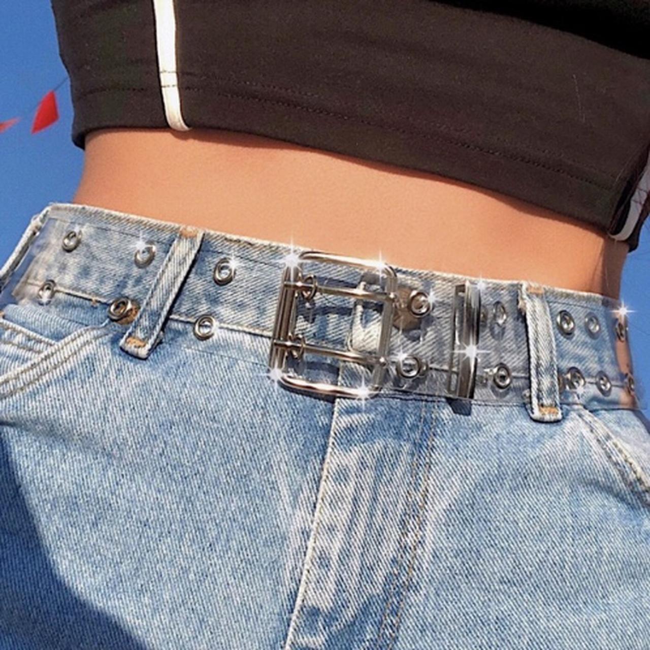 Chain Belt Brandy Melville Clear Belt TureClos Women Belt Double