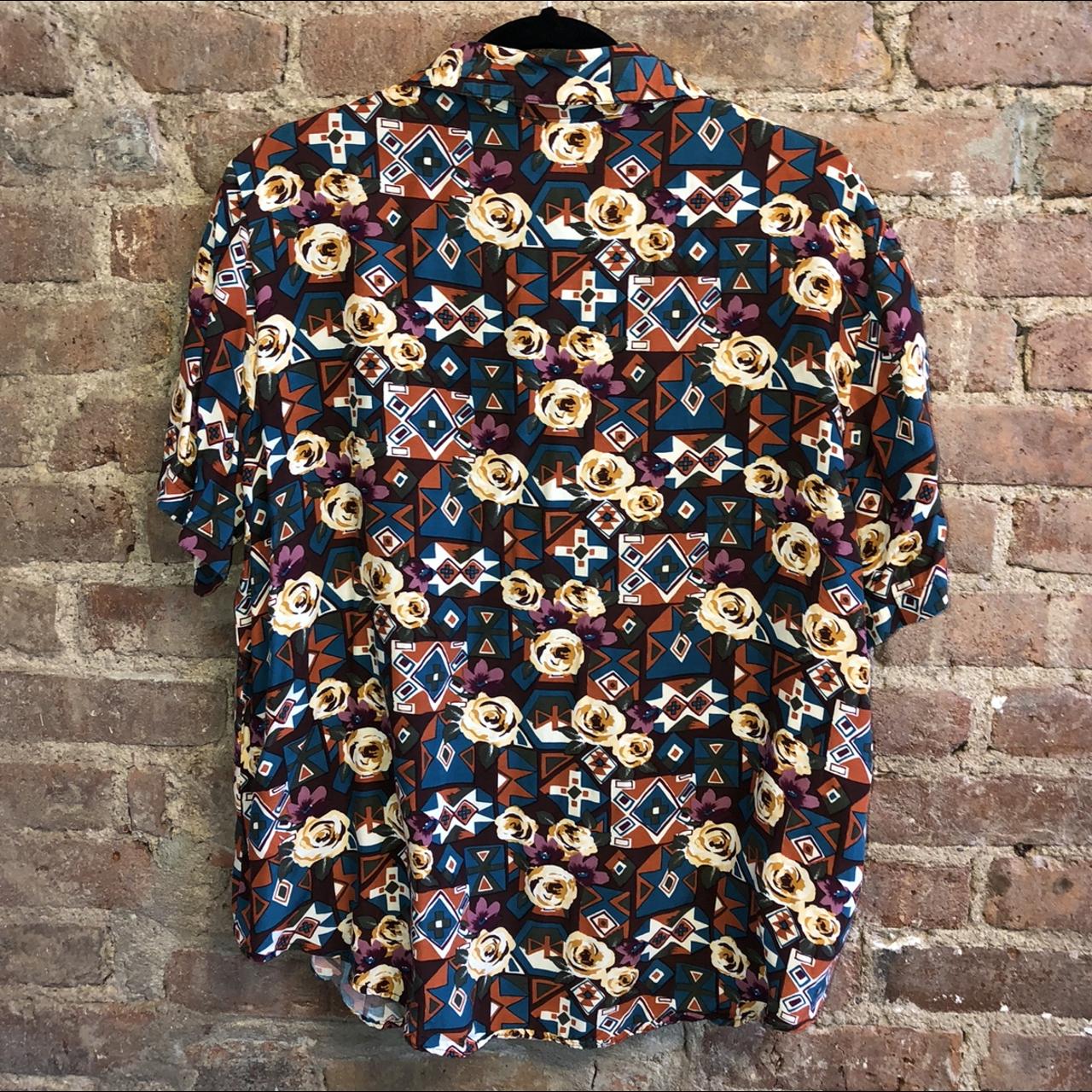 “joanna” brand floral button up! so cute, perfect... - Depop