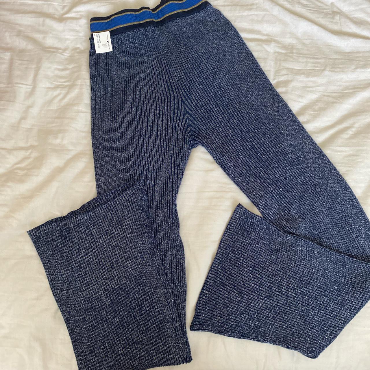 Maison Scotch Women's Blue and Silver Trousers (4)