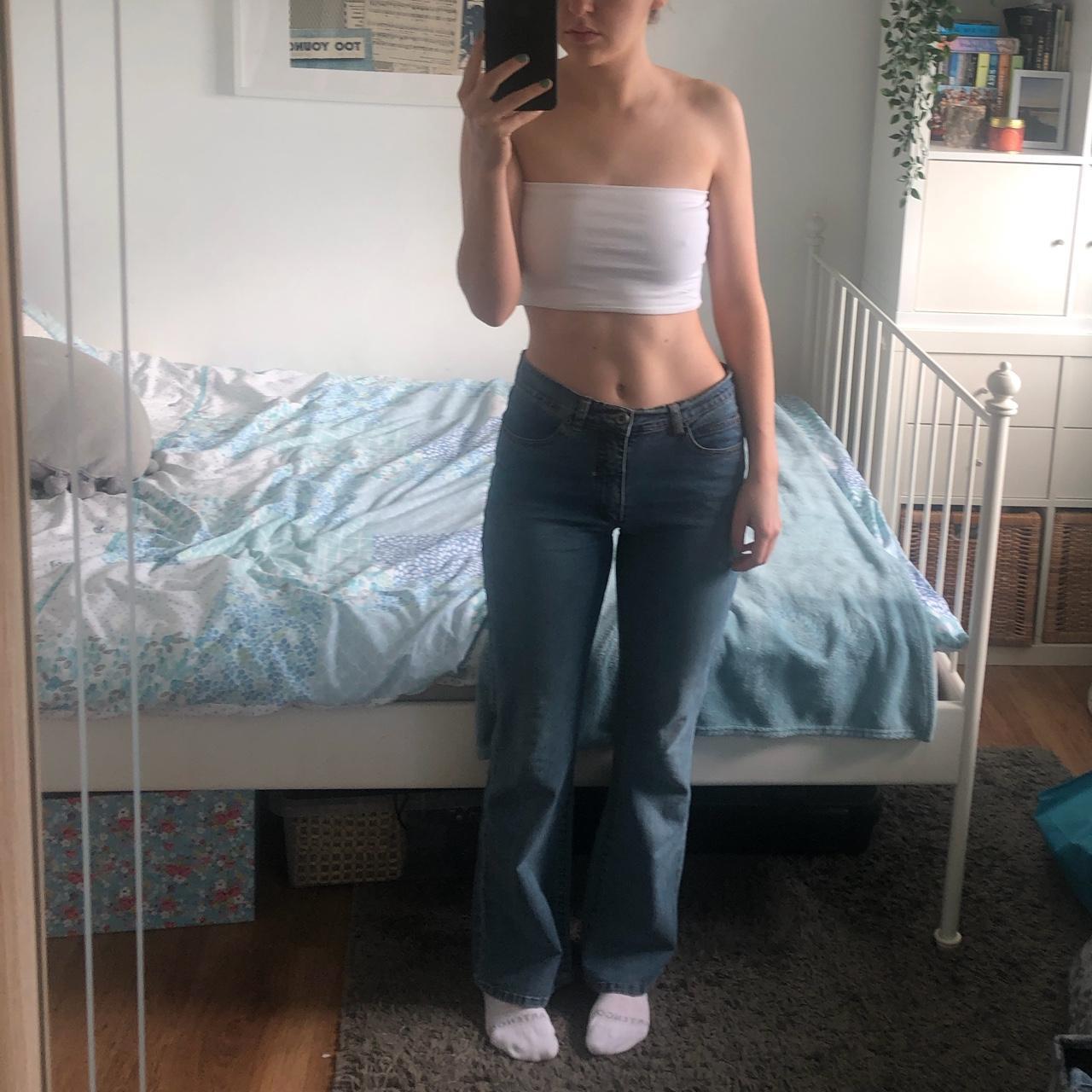 VINTAGE LOW WAISTED BLUE JEANS🤩 Used to wear these... - Depop