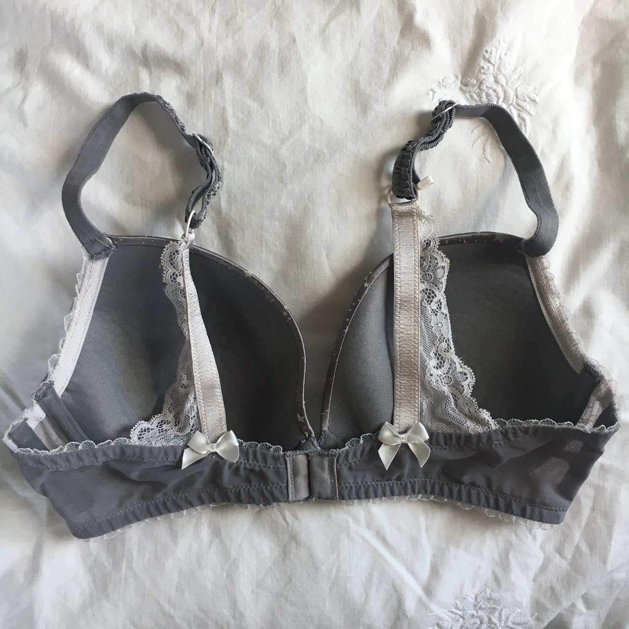 Flooze designer grey silver satin bra ❤️ lingerie ❤️ - Depop