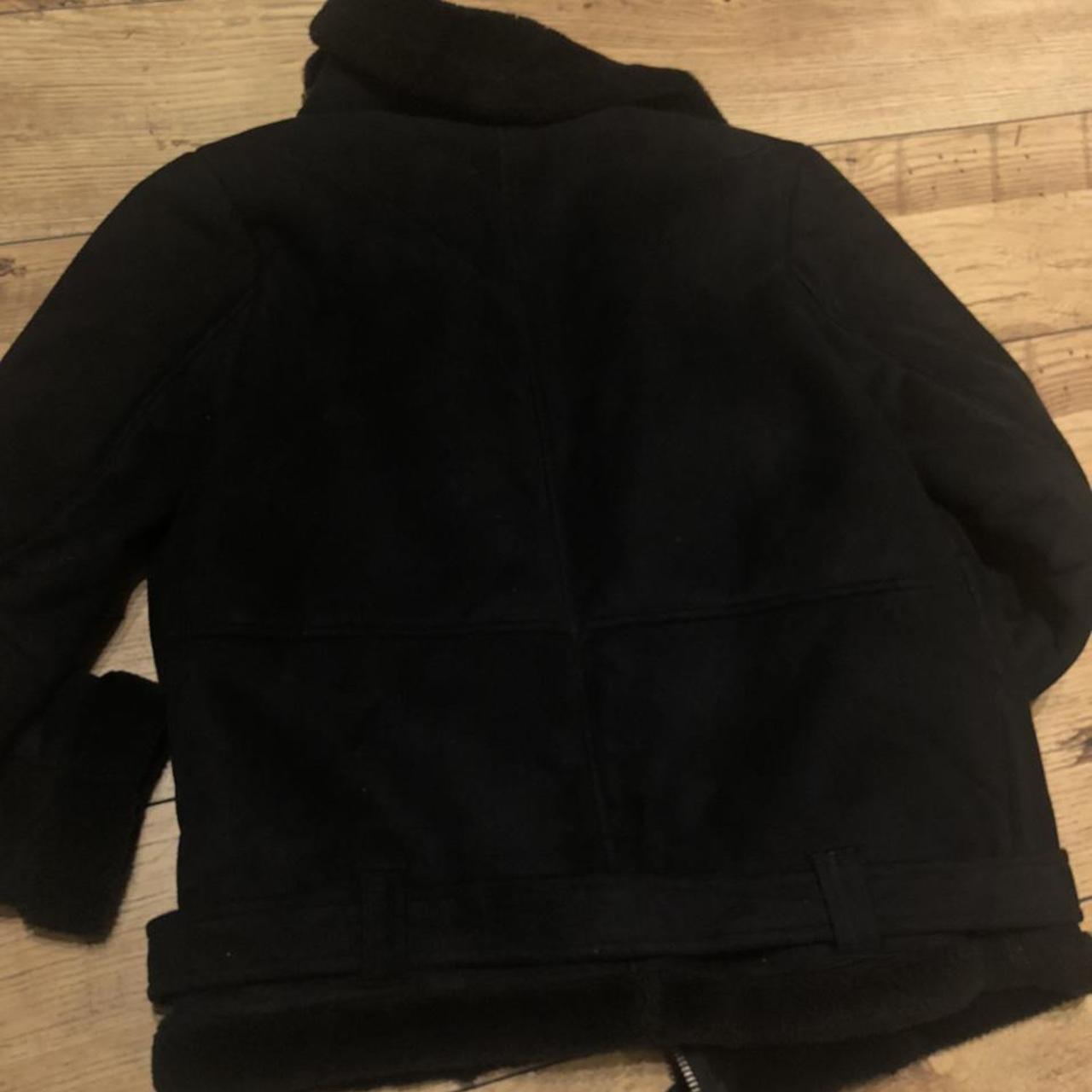 Black aviator jacket Love this jacket but it... Depop