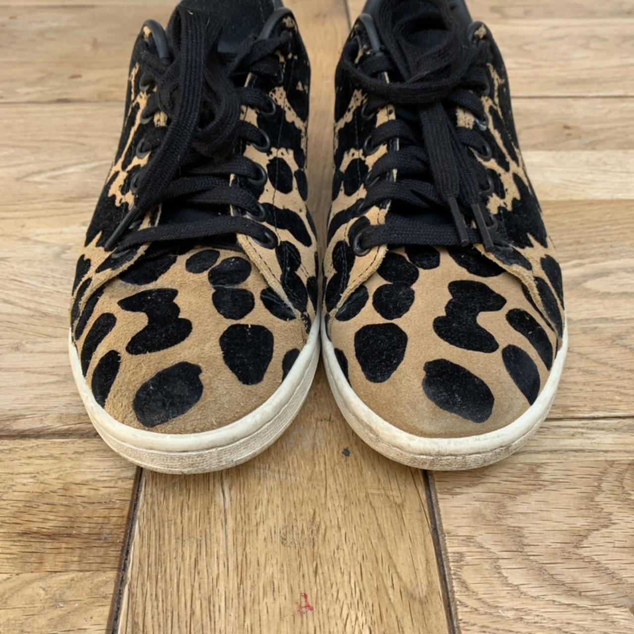 Womens adidas leopard cheap print trainers