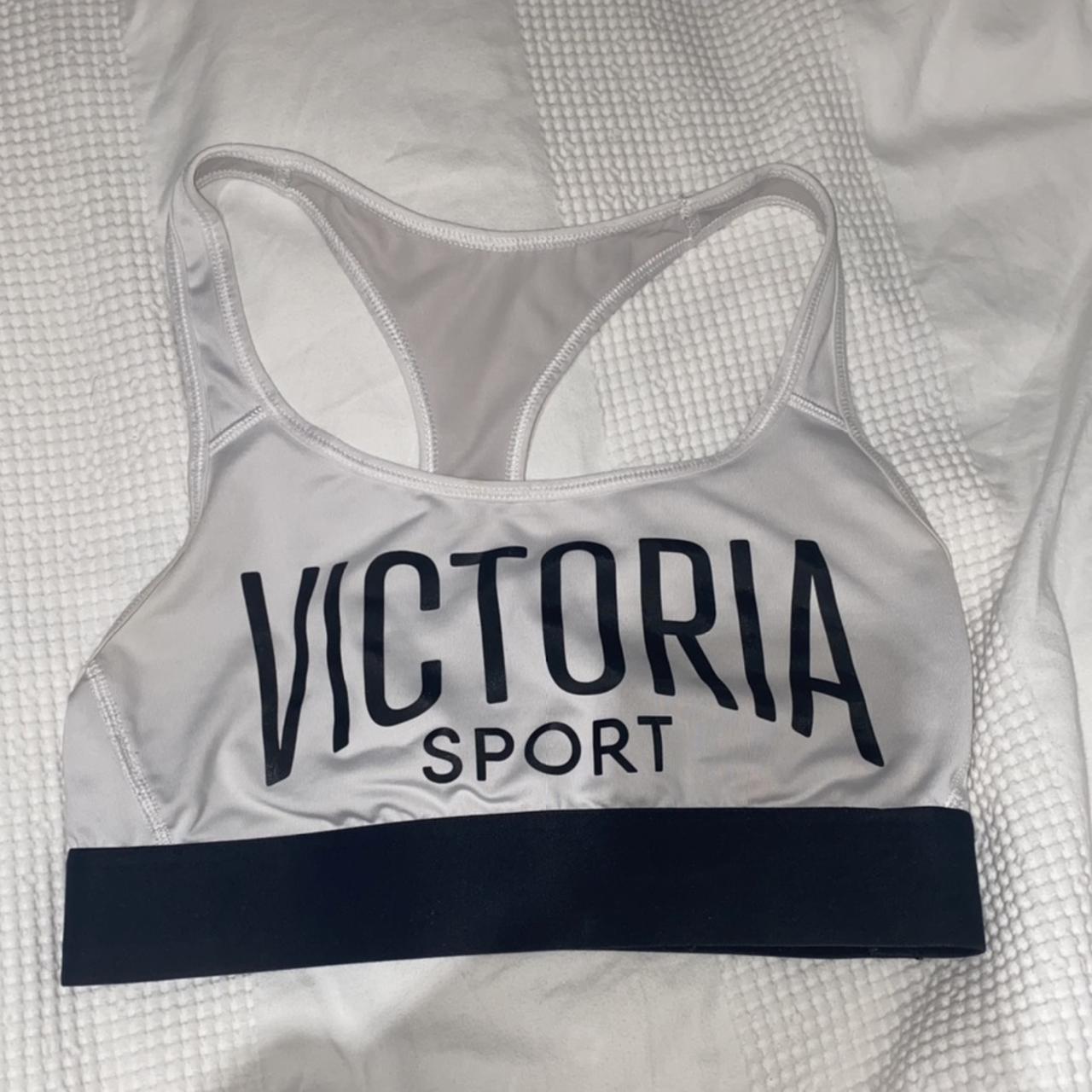 VICTORIA SECRET white sports bra Size small - - Depop
