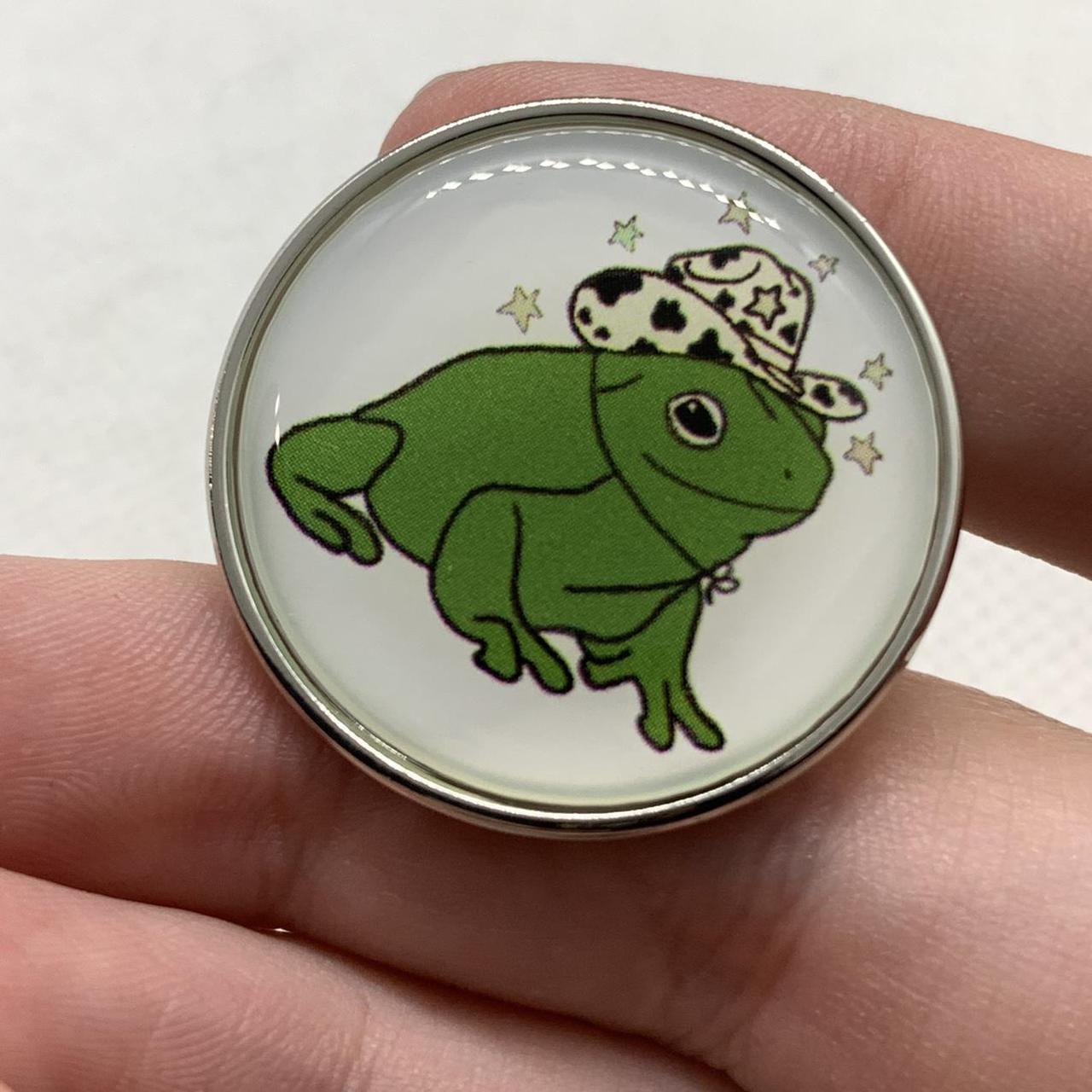 Cowboy Frog Pin