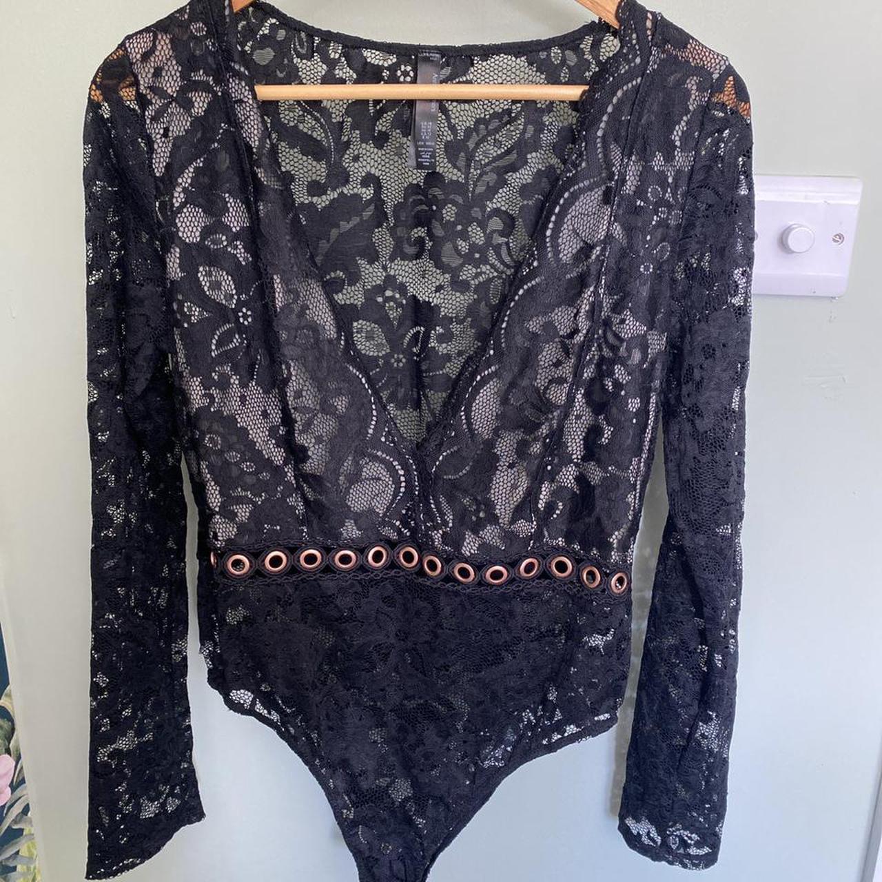 Ann Summers lace bodysuit worn once There is... - Depop