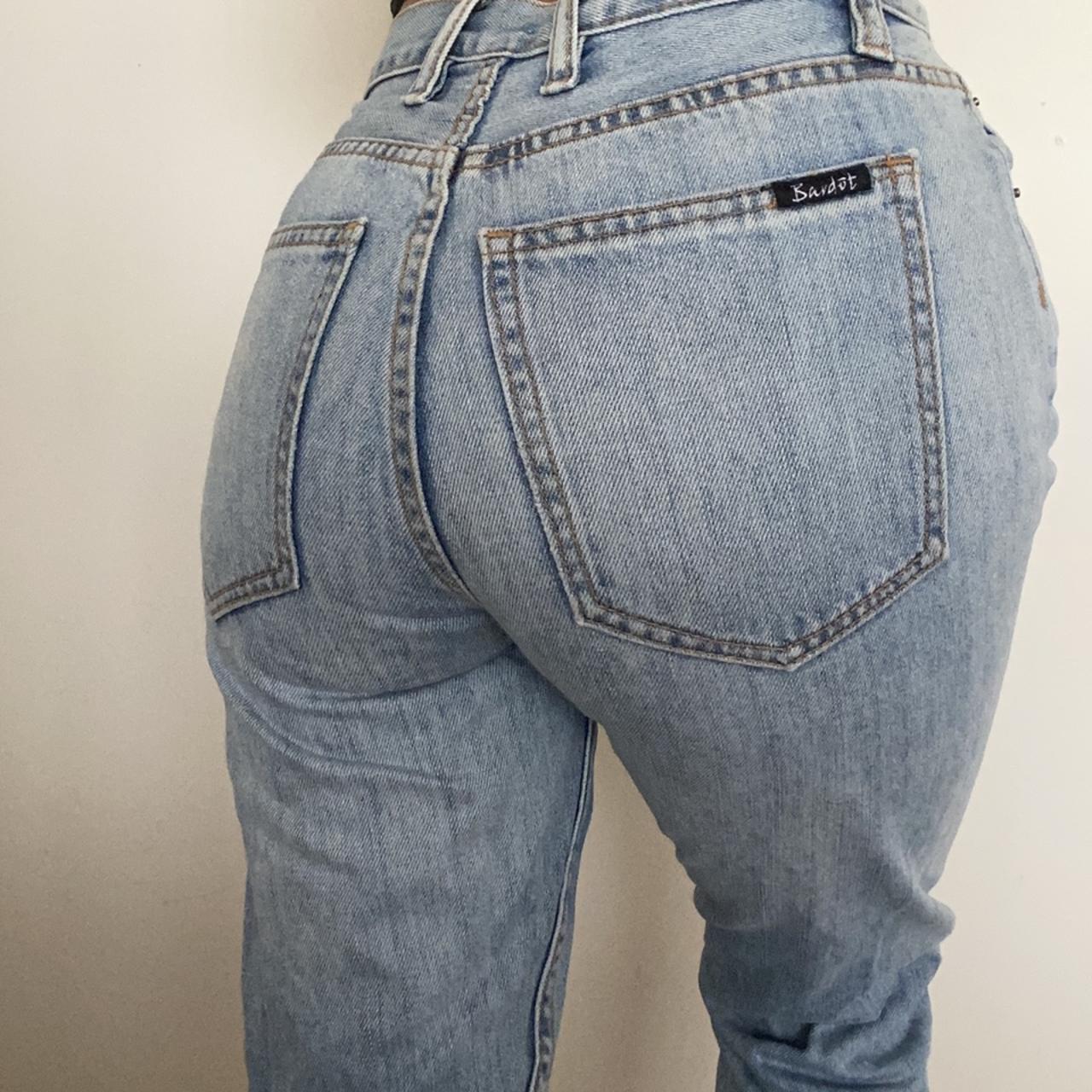 high waisted bardot jeans size 7 - Depop