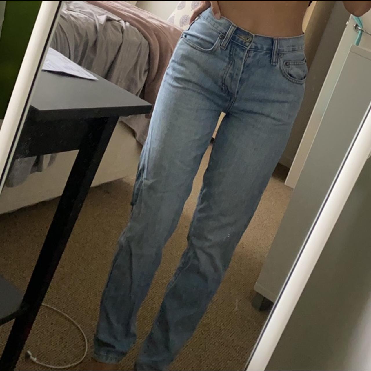 high waisted bardot jeans size 7 - Depop